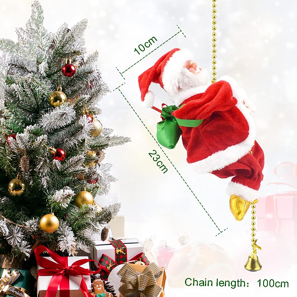 Fun Christmas Climbing Santa Decoration