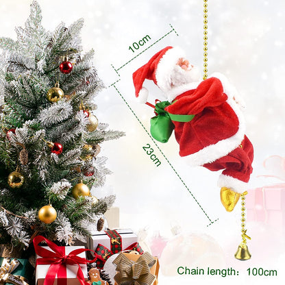 Fun Christmas Climbing Santa Decoration