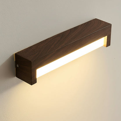 Contemporary Wooden LED Wall Light