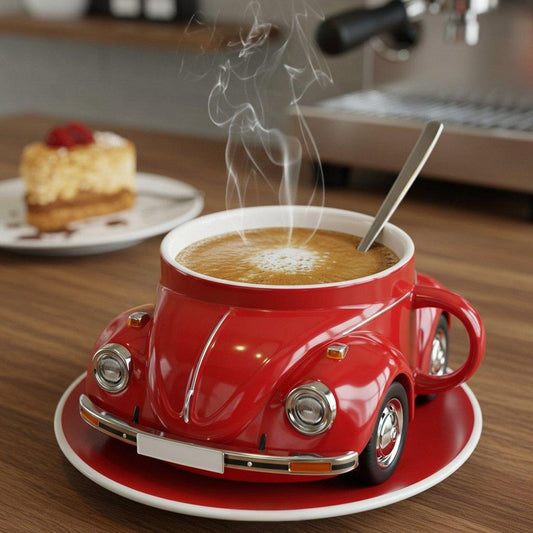 Vintage Car Shaped Ceramic Coffee Mug - Cofik