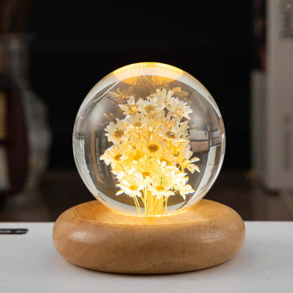 Colorful Kids Nightlight Soft Glow Lamp Wooden Base