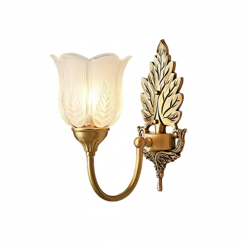 Classic Glass Wall Light with LED