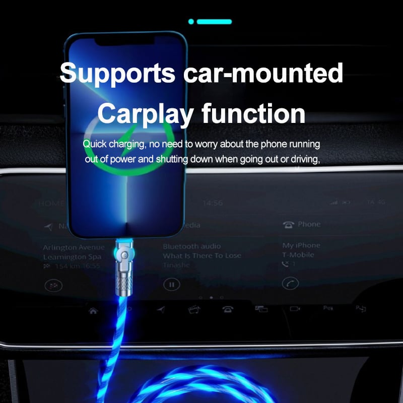 Fast Magnetic Phone Charger Cable with 540° Rotation