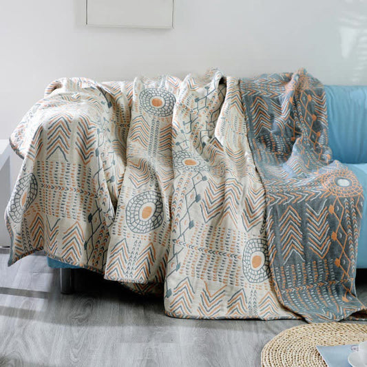 Soft Striped Throw Blanket – Plush Couch Cover - Cofik