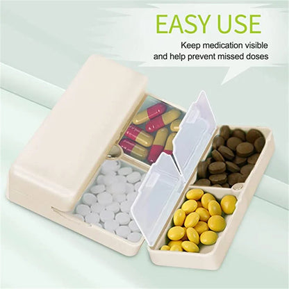 Portable Travel 7 Pocket Pill Organizer Box