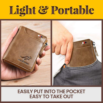 Secure Men's PU Leather RFID Wallet