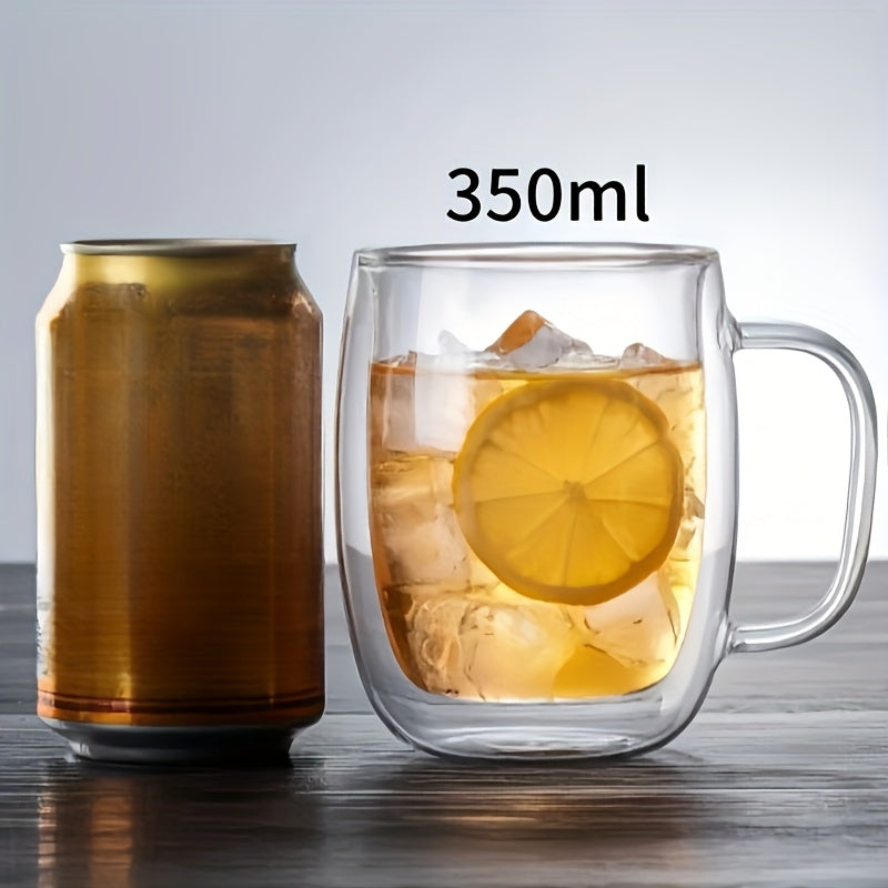 Insulated Double Layer Glass Coffee Mug