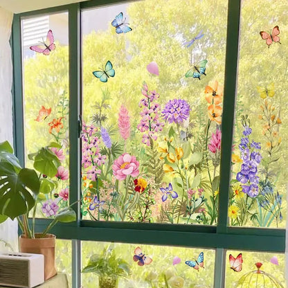 Vibrant Flower Vinyl Window Decal