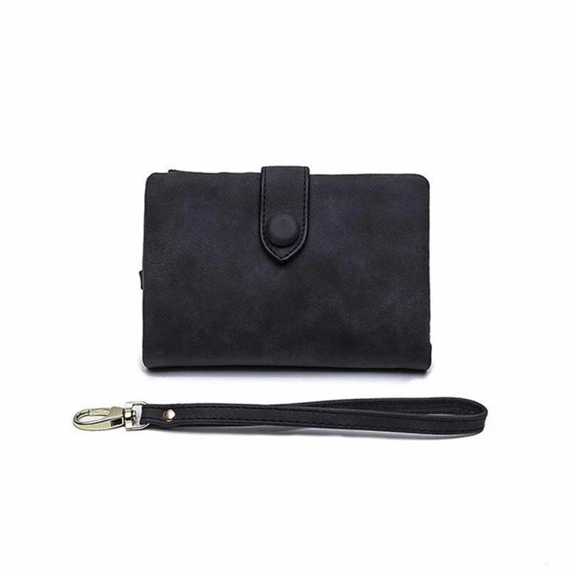 Compact Ladies Leather Tri Fold Wallet - Cofik