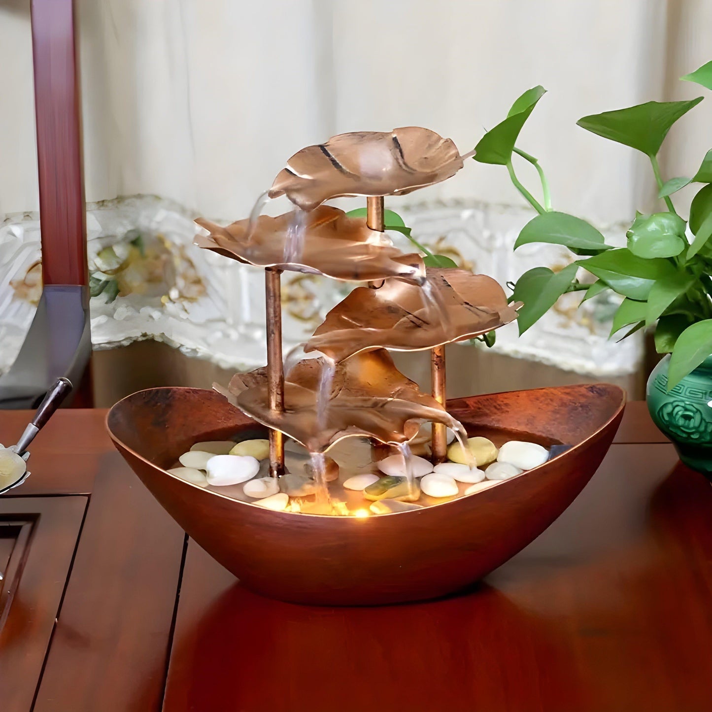 Indoor Water Fountain with LED Light