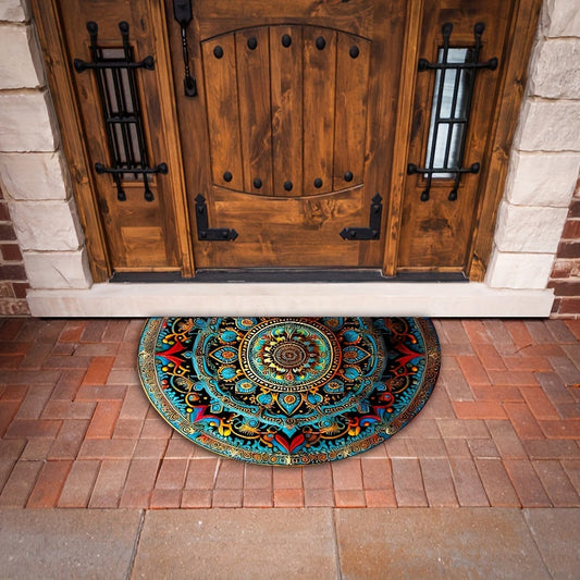 Circular Boho Welcome Door Mat - Cofik