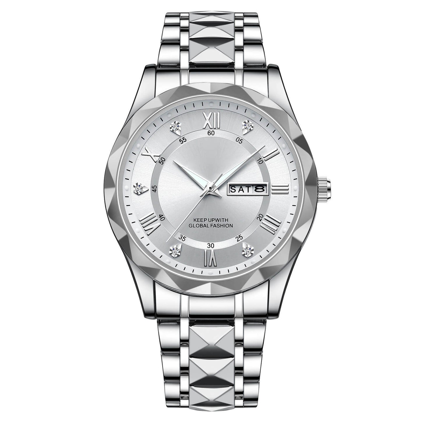 Waterproof Stainless Steel Quartz Men's Sports Watch