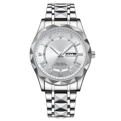 Waterproof Stainless Steel Quartz Men's Sports Watch