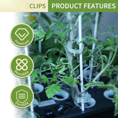 Easy Plant Tomato Holders, Garden Trellis Clips - Cofik