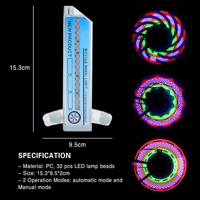 Colorful Bike Wheel LED Spoke Lights - Cofik