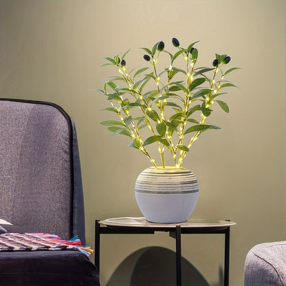 Bright Olive Tree Table Lamp