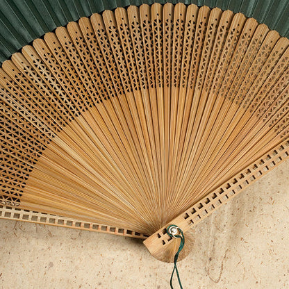 Natural Bamboo Silk Handheld Fan