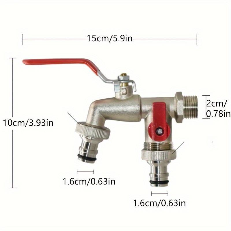 Heavy Duty 2-Handle Outdoor Faucet with Quick Connect