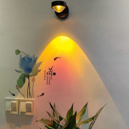 Plug-in Red Night Light Wall Lamp