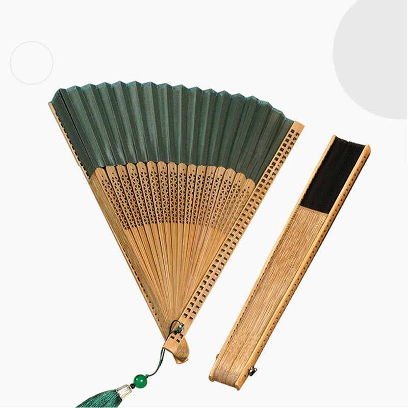 Natural Bamboo Silk Handheld Fan