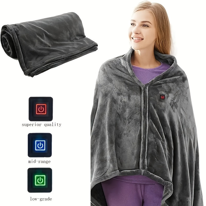 Cozy Electric Fleece Shoulder Blanket Wrap