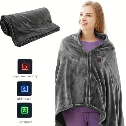 Cozy Electric Fleece Shoulder Blanket Wrap