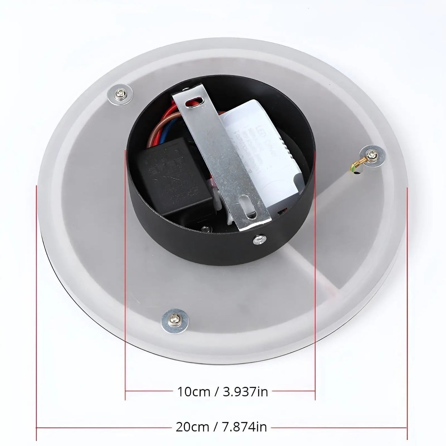 Modern LED Wall Light with Glass and Sensor Control