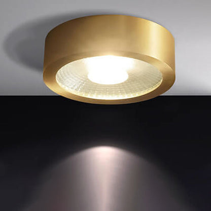 Compact LED Ceiling Lamp Copper Finish