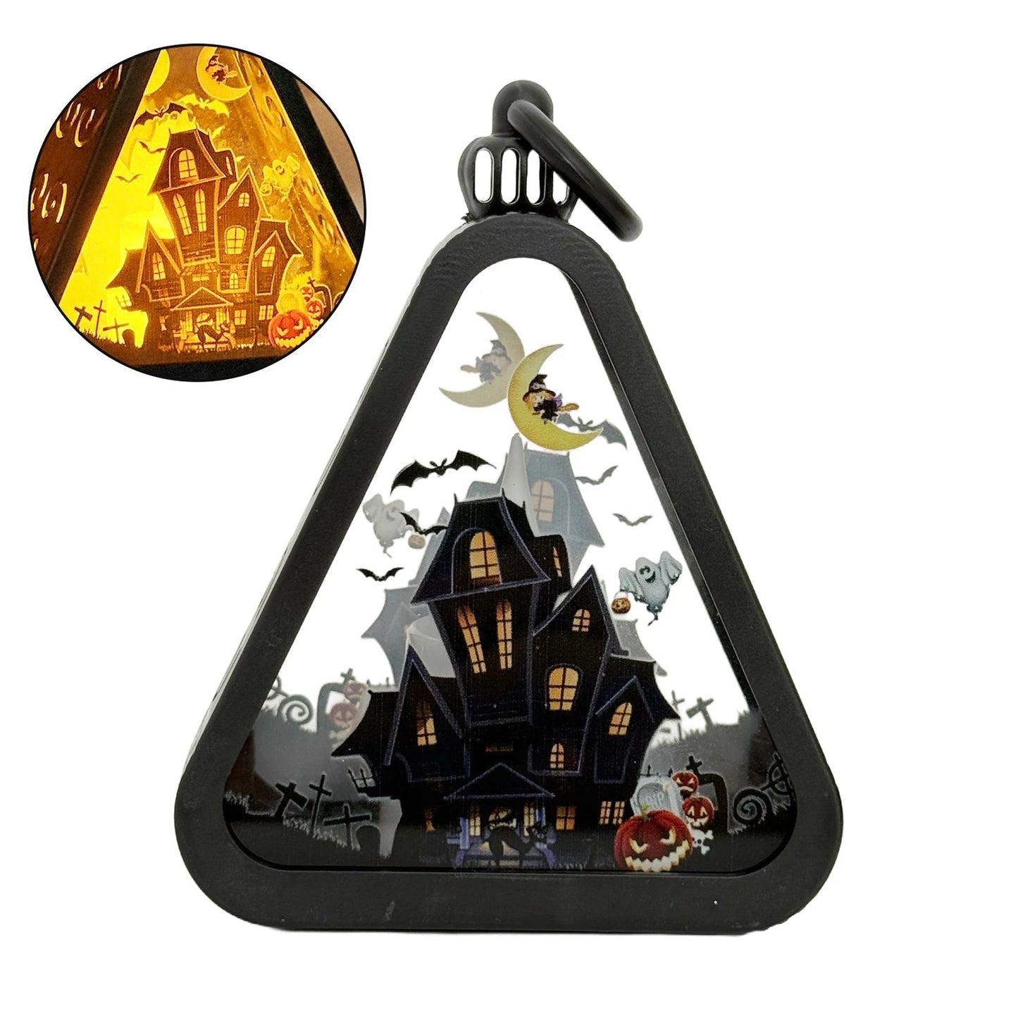 Spooky Black Halloween Table Light