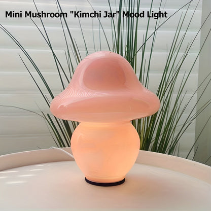 Unique Mushroom Glass Table Lamp
