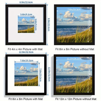 Modern Wooden Picture Frame Set