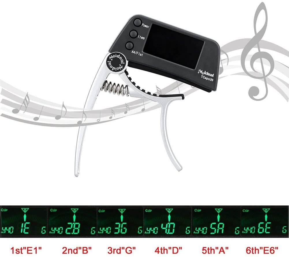Digital Guitar Capo Tuner with LCD Display