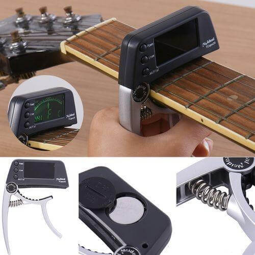 Digital Guitar Capo Tuner with LCD Display