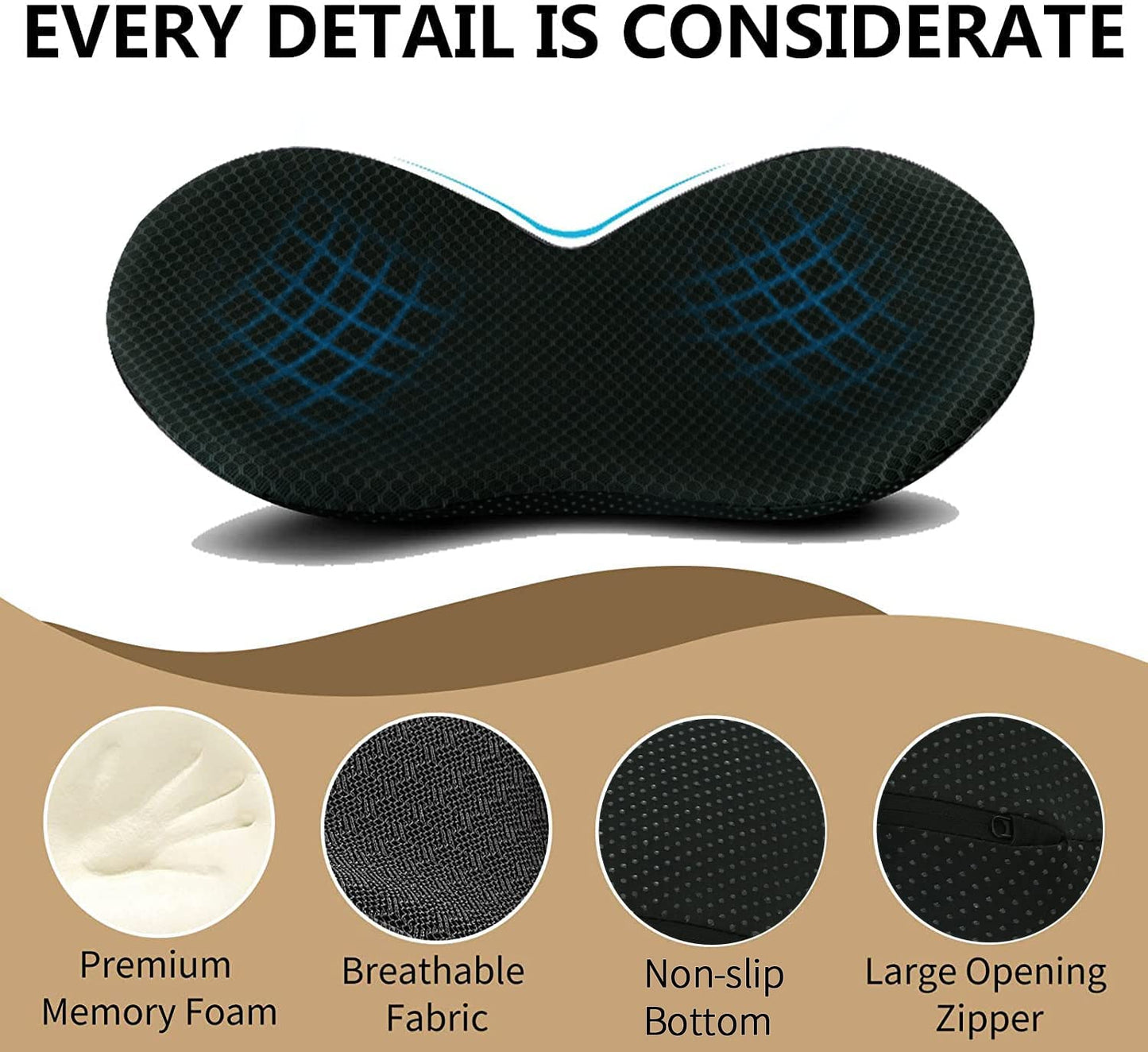 Comfortable Car Seat Pad for Short Drivers