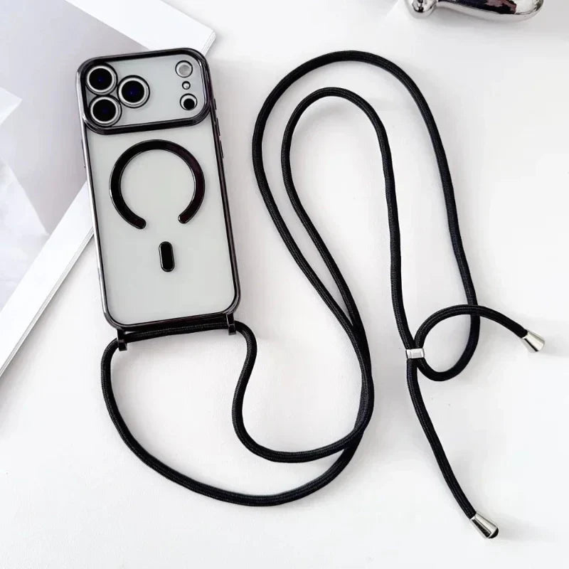 Universal Phone Neck Strap with Transparent Phone Case
