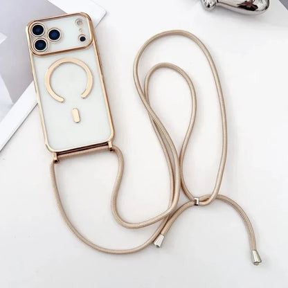 Universal Phone Neck Strap with Transparent Phone Case