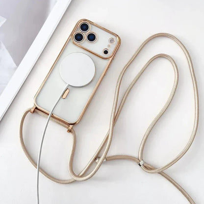 Universal Phone Neck Strap with Transparent Phone Case