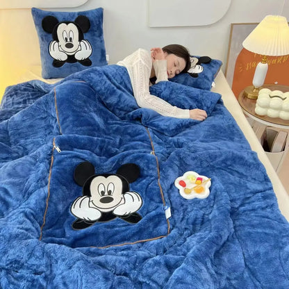 Cartoon Blanket and Pillow Set
