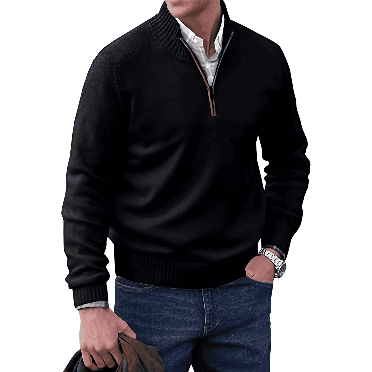 Cashmere Half-Zip Jumper