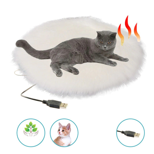 Warm Cozy Heated Cat Bed with USB Power - Cofik