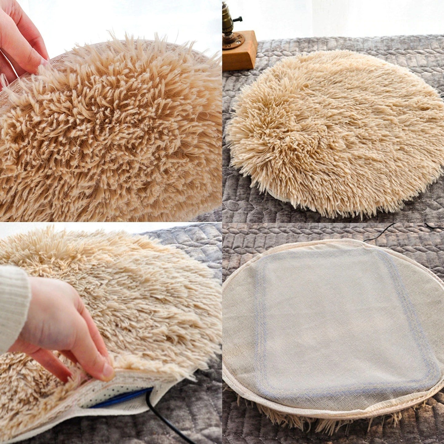 Warm Cozy Heated Cat Bed with USB Power