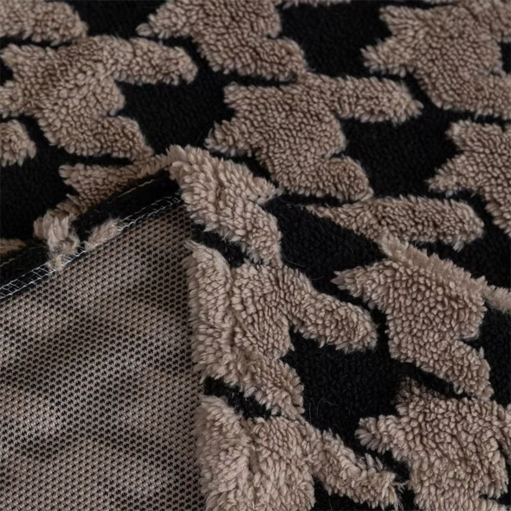 Cavalli Houndstooth Plush Sofa Cover