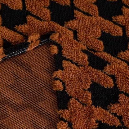 Cavalli Houndstooth Plush Sofa Cover
