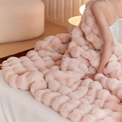 Soft Rabbit Plush Throw Blanket