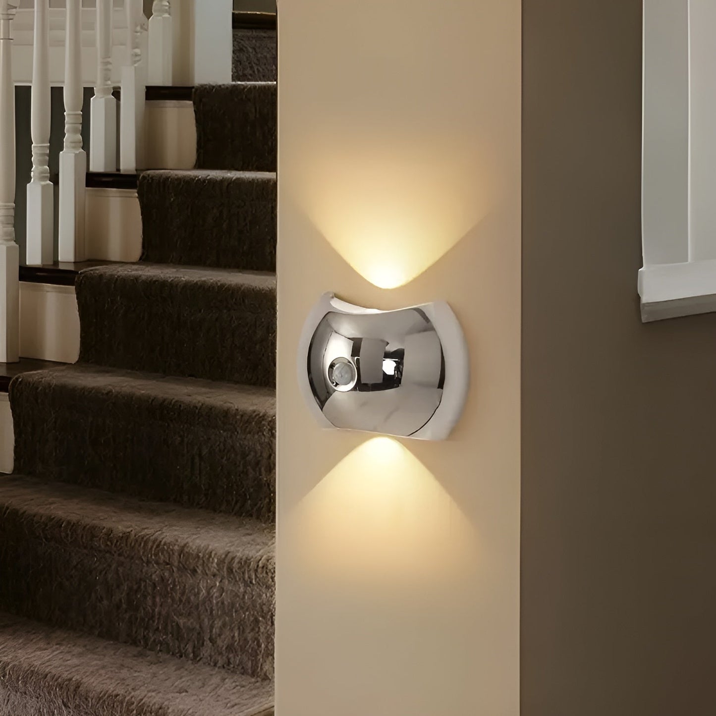 Smart Motion Sensor LED Wall Light with Dual Heads