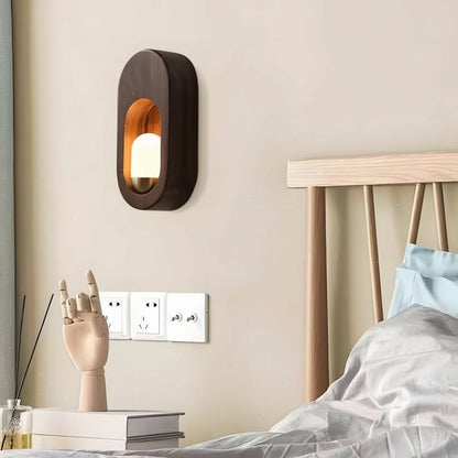 Simple Wooden LED Wall Light