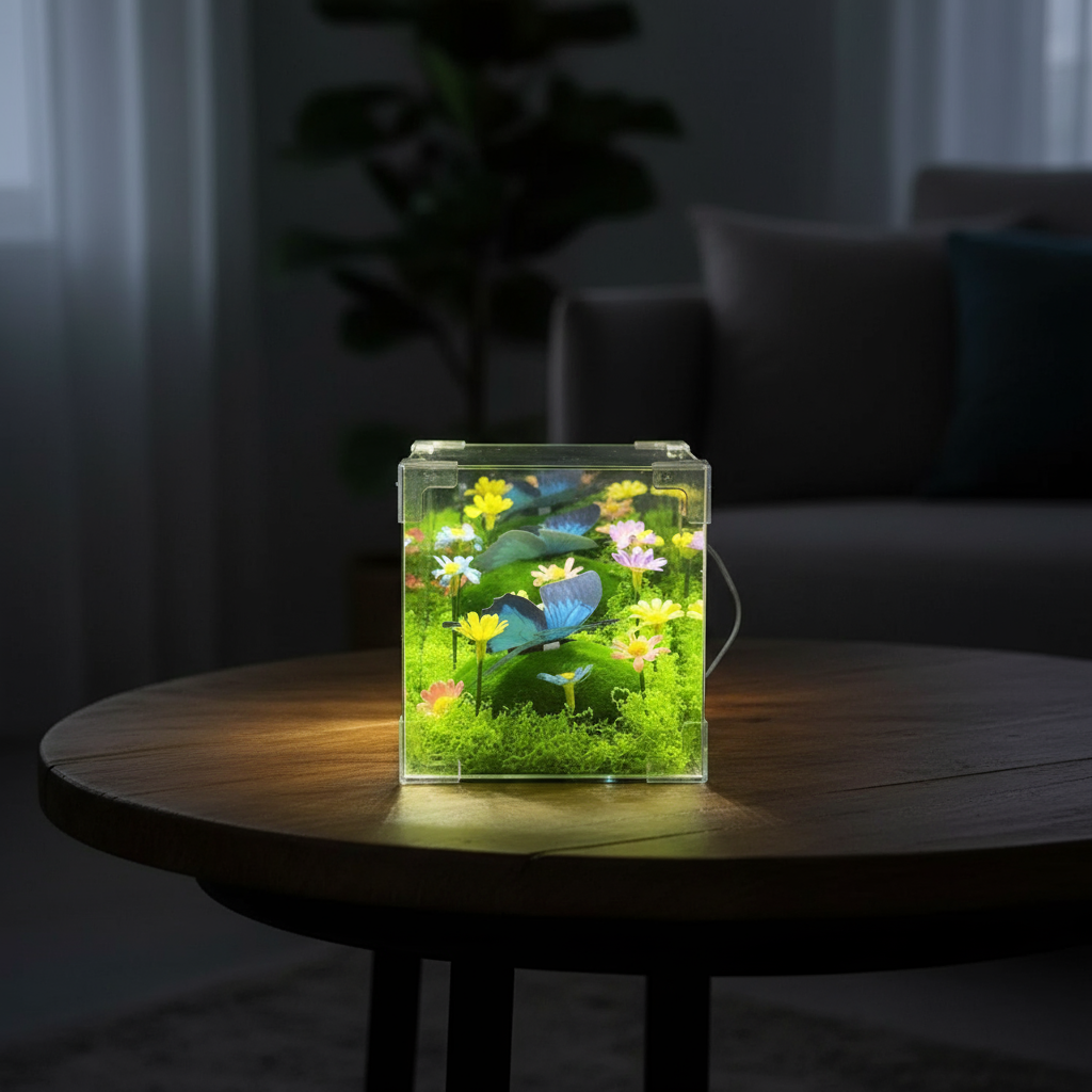 Colorful LED Nightlight Garden Cube Decoration