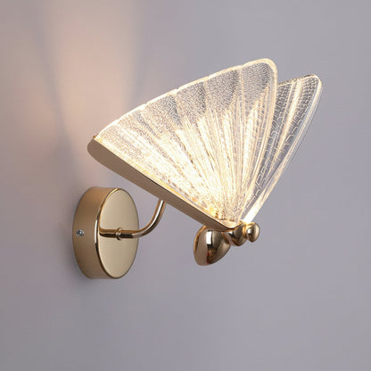 Elegant Gold LED Wall Light with Acrylic Shade