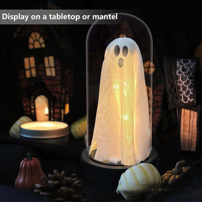 Spooky Ghost Glass Dome Table Lamp