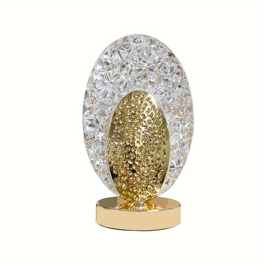 Soft Touch LED Desk Lamp with Decorative Feather Shade
